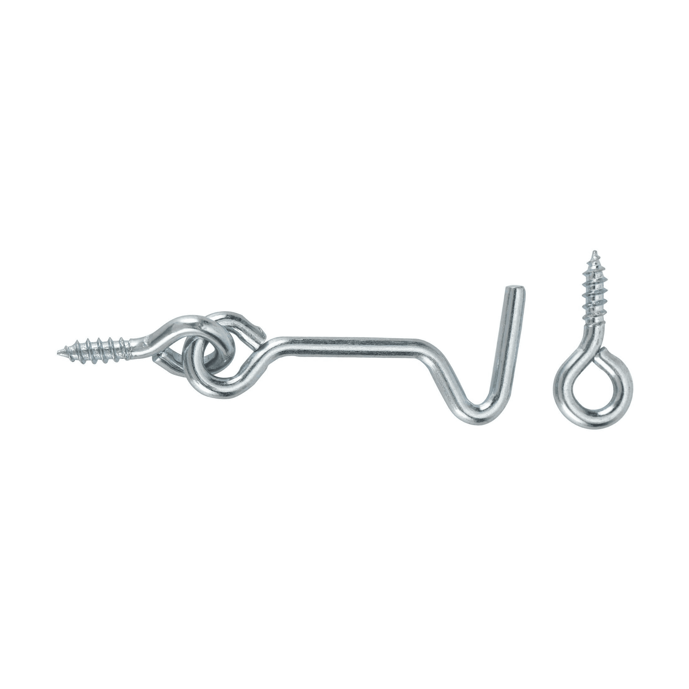 2-1/2 in. Gate Hook and Eye, Zinc Plated, 2 Pack
