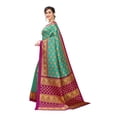 thumbnail image 4 of CRAFTSTRIBE Art Silk Rama Indian Saree Daily Wear With Unstitched Blouse, 4 of 5