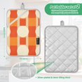 thumbnail image 6 of Yayeee Pot Holders Kitchen Heat Resistant with Pocket 7"x9.8" Cotton Oven Cooking Hot Pads, Beige Geometric Circles, 6 of 7