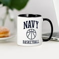 thumbnail image 3 of CafePress - U.S. Navy Basketball - 11 oz Ceramic Mug - Novelty Coffee Tea Cup, 3 of 4