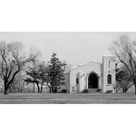 - Peel-n-Stick Poster of Fort Reno Historical Chapel Historic Oklahoma Poster 24x16 Adhesive Sticker Poster Print