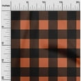 thumbnail image 1 of oneOone Cotton Cambric Orange Fabric Gingham Check Sewing Material Print Fabric By The Yard 56 Inches Wide, 1 of 4