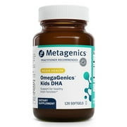Metagenics MetaKids DHA - Kids DHA & EPA Supplement - For Brain Health & Support* - Immune Support* - From Calamari Oil - Natural Fruit Flavor - 120 Softgels