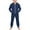 C#1Navy56, variant on CAIVO Kids Girls Boys Solid Color Long Sleeve Zipper Sweatershirt Hooded Romper Jumpsuit Winter With Pocket Onesie Jumpsuits For Children Fashionable One-Pieces