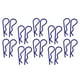 thumbnail image 3 of 20pcs / pack Clips de carcasa de carrocería de coche RC para 1:10 1:12 1:16 RC Car Crawler Azul, 3 of 8