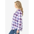 thumbnail image 5 of Woman Within Plus Size Pintucked Flannel Shirt, 5 of 5