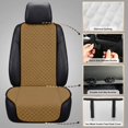 thumbnail image 6 of Uorisanigo Brown Car Front Seat Covers 2‑Pack Quilted Car Seat Cushion Car Interior Accessories Non‑Slip Polyester Front Car Seat Protector Pads Anti‑Scratch Universal for Most Cars Trucks, 6 of 7
