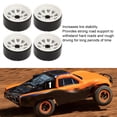 thumbnail image 3 of <p>Rc Car Wheel Rim 4PCS RC Wheel Rim Set Zinc Alloy Steel Universal 1.9 Inch 10 Rims RC Crawler Car Wheel Hub For Axial SCX10 II III</p>, 3 of 7