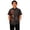 Grey, variant on Boys Short Sleeve Button Down Shirt Day Of Dead Mexican Print Collar Casual Top For Halloween School Outdoor