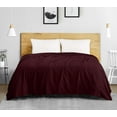 thumbnail image 4 of Utopia Bedding 100% Cotton Thermal Blanket Burgundy Queen Size Soft, Lightweight, Breathable, Cozy Spring and Summer Blankets for Bed, Home Room Decor Gifts for Women and Men (90x90 Inches), 4 of 9