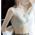 thumbnail image 6 of WCMZJ Womens Seamless Push Up Bra No Underwire Comfort Support Breathable Soft Wireless Bralette Full Coverage Sport Everyday Bra Green XXL, 6 of 8