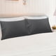 thumbnail image 4 of Funda de Almohada de Algodón PiccoCasa Juego de 2 Suaves Transpirables Fundas Almohadas SIN Cremallera Gris Oscuro 51x66cm, 4 of 6