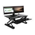 thumbnail image 1 of AIRLIFT OFF65807 - Standing desk converter - rectangular - black - black base, 1 of 11