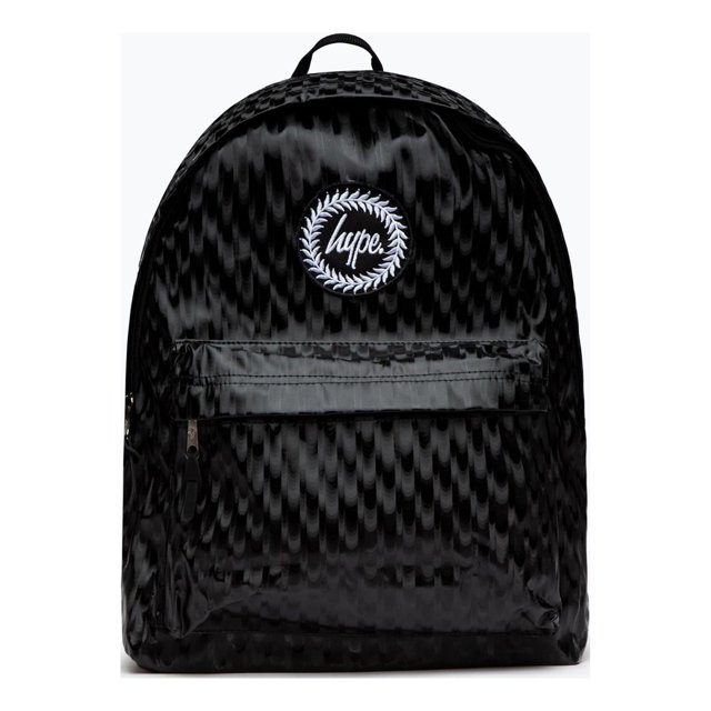 Hype - Mochila Diseño Escudo Steel (Negro, Blanco)