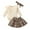 #1 Beige, variant on HCNTES Baby Girl Clothes Winter Toddler Girls Clothes Fall Winter Outfit Sets, Baby Girl Ruffle Sleeve Crew Neck Solid Stretch 12 18 24 Months 2T 3T 4T 2 Pcs Party Wear