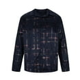 thumbnail image 4 of BZGTZT Flannel Shirt for Men Western Shirts for Men Pearl Snap Cowboy Plaid Vintage Lightweight Mens Flannel Shirt, 4 of 6