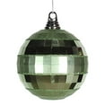 thumbnail image 1 of Vickerman 5.5" Celadon Shiny/Matte Mirror Ball Christmas Ornament, 1 of 2