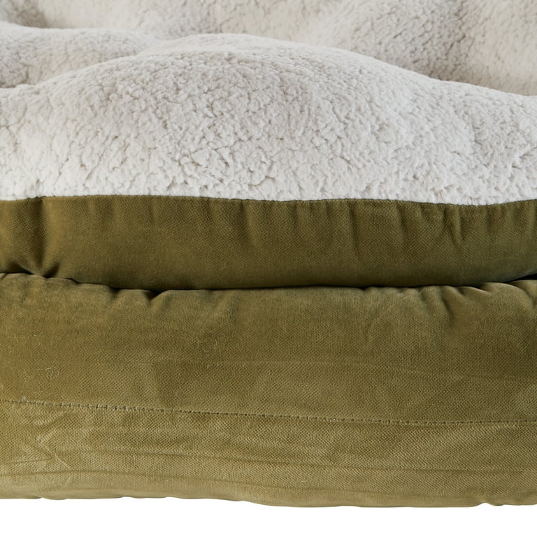 Happy Hounds Murphy Deluxe Donut Dog Bed Moss Small 24 x 24 in