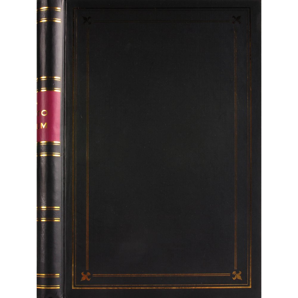 Pinnacle Classical Spiral Bound Photo Album with Gold Trim, Holds 300