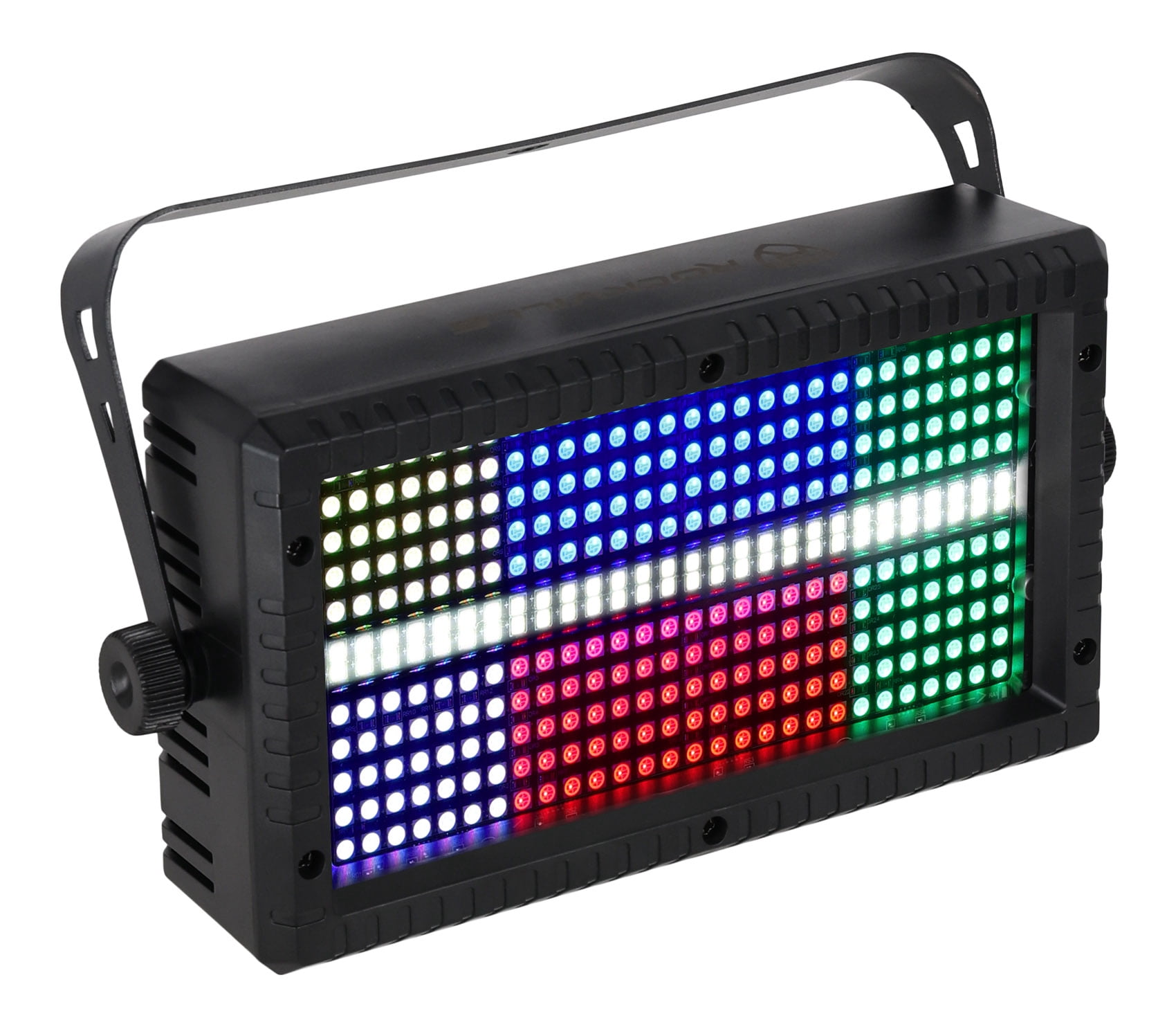 Rockville STAGE PANEL 336 DJ Visual Effect Light with DMX, Strobe, Wash, and Matrix 280 RGB LEDs and 56 White, Black