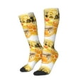 thumbnail image 2 of Fotbe Honey Bee print Women's Men's Novelty Crew Socks Cotton Socks Knee High Socks for Walking,Running,Nurses,Pregnancy, 2 of 9