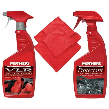 Mothers Protectant and VLR Vinyl-Leather-Rubber Care - 24oz Cleaning Kit