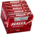 thumbnail image 2 of Halls Mentho Lyptus Cough Drops Cherry 20-9 Drop Sticks, (24 Count), 2 of 3