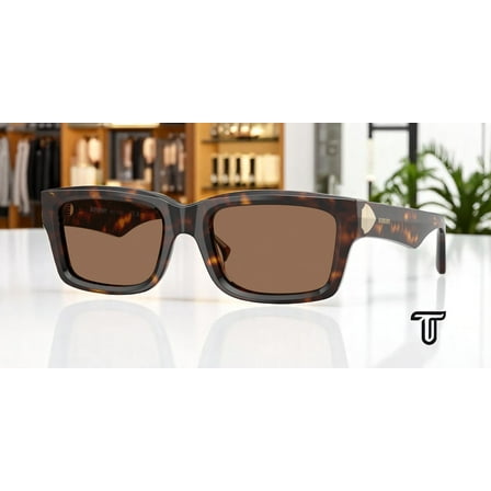 BURBERRY BE4443F 300273 Dark Havana Dark Brown 55 mm Men's Sunglasses