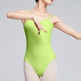 thumbnail image 2 of Lovskoo 2024 Dance Women's Camisole Leotard with Adjustable Straps Dance Practice Suit Suspender Backless Jumpsuit Gymnastics Suit Body Suit Green-XL, 2 of 7