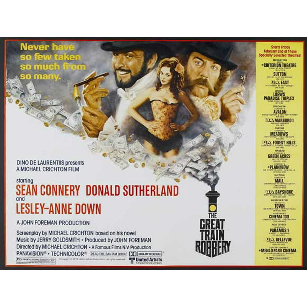 The Great Train Robbery movie POSTER (Style D) (11" x 17") (1979