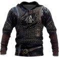 thumbnail image 1 of Xishao Sudadera con Capucha para Hombre, Ropa con Estampado 3D De Lobo Y Dragón, Jersey con Cremallera, Chaqueta Informal Rojo CH Rojo CH Xishao ropa, 1 of 2