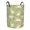 thumbnail image 2 of Balery Cute Rabbit And Flower Round Laundry Basket with Handles Waterproof Freestanding Laundry Hamper for Clothes Toys in the Dorm and Family-, 2 of 8