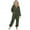 Army Green, variant on UJNDER Women's Fuzzy Hoodie Jumpsuit Pajamas Long Sleeve Romper Warm Winter Pajamas for Women Green S