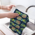 thumbnail image 6 of Sikiie Colorful Pineapples Waffle Weave Kitchen Dish Cloth,Super Absorbent Kitchen Dish Towels 16*26 Inches for Dish Rags Washing Dishes, Drying Dishes, 6 of 7