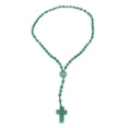 thumbnail image 4 of Collar De Cuentas De Rosario, Collar De Rosario Brillante Hecho A Mano Verde Pulido Fino Multiusos Más Suave Para Amuleto, 4 of 7