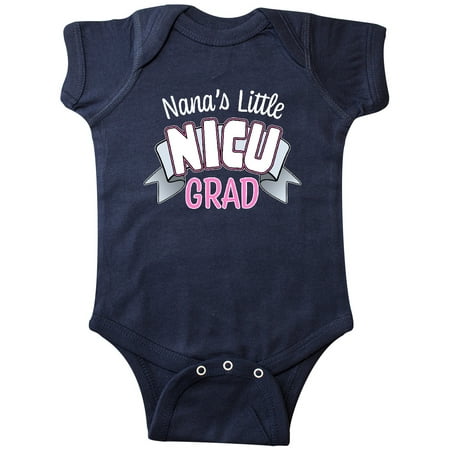 

Inktastic Nana s Little Nicu Grad in Pink with Banner Gift Baby Boy or Baby Girl Bodysuit