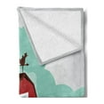 thumbnail image 2 of Goat Soft Flannel Fleece Throw Blanket, Rural Cultivated Farmland with Fresh Organic Crops and Bovine Animals Graphic Image, Cozy Plush for Indoor and Outdoor Use, 60" x 80", Multicolor, by Ambesonne, 2 of 5