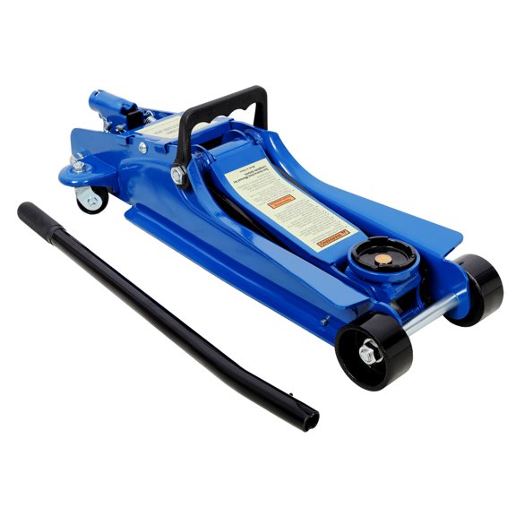 2.5 Ton Low Profile, Heavy-Duty Steel Racing Floor Jack with Single Piston Lift Pump, Lifting Range 3.5"-14.50"