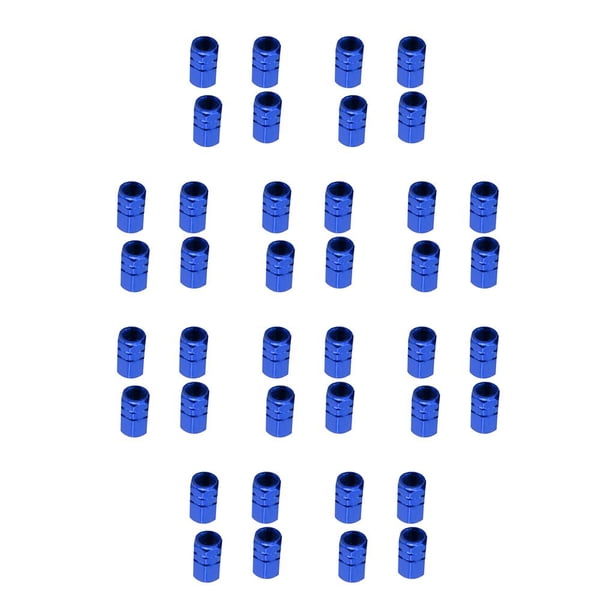 Tapas decorativas para neumáticos Scienceny 4 piezas cubiertas para válvulas de neumáticos Azul