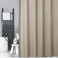 thumbnail image 6 of Haperlare Shower Curtain 72" x 72" Modern Waffle Weave Polyester Fabric Blackout Bathroom Curtain with Metal Grommets Top Washable, Taupe, 1 Panel, 6 of 6