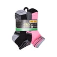 thumbnail image 5 of Athletic Works Girls Cushioned Ankle Socks, 10-Pack, Sizes S (6-10.5) - L (4-10), 5 of 6