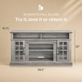 thumbnail image 2 of BELLEZE TV Stand Media Entertainment Center - Astorga (Gray Wash), 2 of 7