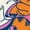 DESERT PINK, variant on Garfield - Garf Graffiti - Girls Fitted Short Sleeve Graphic T-Shirt