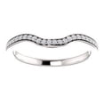 thumbnail image 3 of FB Jewels 14k White Gold 1/6 CTW Diamond Wedding Ring Band for 7x5mm Emerald Ring, 3 of 3