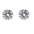 thumbnail image 5 of 14k White or Yellow Gold Cubic Zirconia Solitaire Basket-set Screw Back Stud Earrings (5,6,7,8 Mm), 5 of 5