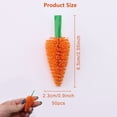 thumbnail image 3 of 50 Pieces Spring Easter Brush Carrots Mini Artificial Carrot Easter Carrots Toy Artificial Fabric Carrot Bunny Decor Seasonal Vegetable Toys for Home Tiered Tray Basket Filler Kitchen Party Decor, 3 of 8