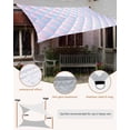 thumbnail image 5 of Sun Shade Sail 8x10Ft Fish Scale Texture Rhombus Gradient Pattern Uv Block Sunshade Canopy Outdoor Shade Cover Rectangle Shade Cloth For Patio Garden Yard Deck Pergola, 5 of 6