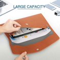 thumbnail image 2 of A4 File Holder File Organizer Filing Envelope Briefcase Sleeve Tablet Sleeve Magnetic Snap Button, 2 of 5