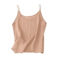 thumbnail image 4 of FAVIPT Kids 2 Piece Outfits Summer Sleeveless Spaghetti Strap Tank Top Straight Leg Short Pants Casual Solid Cute Beach Sets Khaki,5 Years, 4 of 9
