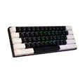 thumbnail image 1 of Mistaha Compact RGB Mechanical Keyboard with 61 Keys for Business and Gaming - Ergonomic Design, RGB Backlight, Portable Wired Mini Gaming Keyboard - Black and White Color Options, 1 of 6